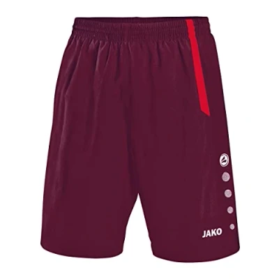 Image of JAKO Turin Men&#039;s Sports Trousers, Men, 4462, maroon/rot, 164 (EU)