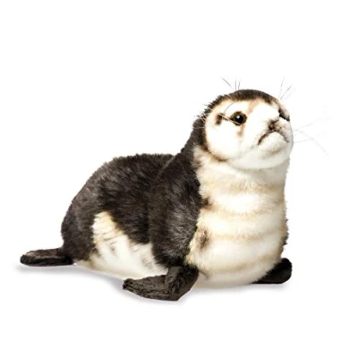Image of Monk Seal Baby, Pup, Plush Soft Toy by Hansa. 30cmL. 6803