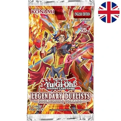 Image of Yu Gi Oh! Legendary Duelists #10 Soulburning Volcano Booster 1st Edition (Pack of 5 cards)