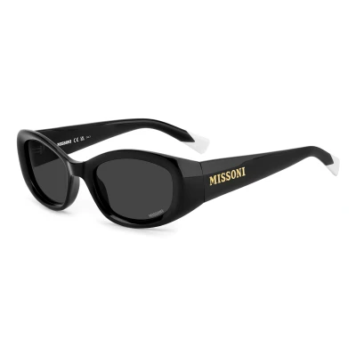 Image of Missoni Woman MIS 0221/S 807/IR Sunglasses Acetate Black Grey Squared Normal