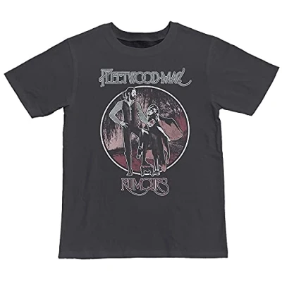 Image of Paradiso Clothing Fleetwood Rumours Vintage Print Tshirt, Size: XL, Grey