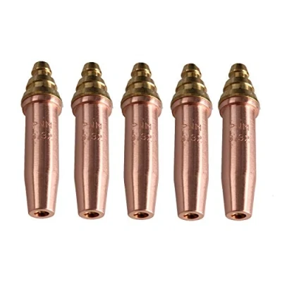 Image of PNM Oxy Propane Gas Cutting Nozzle Tip Standard Length 3/32&quot; 90 150mm 5pk