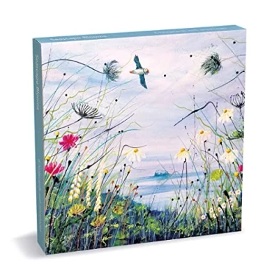 Image of Museums &amp; Galleries Seascape Blooms 8 Square Notecards Wallet