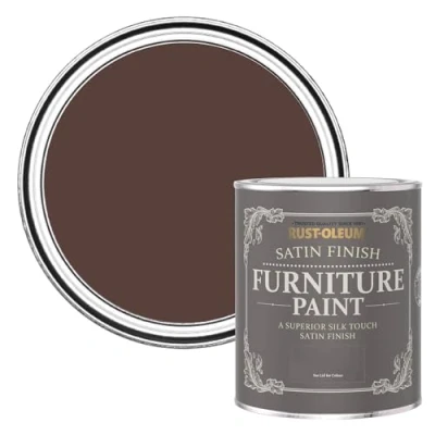 Image of Rust Oleum Red Furniture Paint in Satin Finish Valentina 750ml