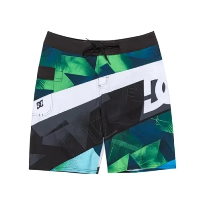 Image of DC Burn Out 21&quot; Boardshorts Lime Green 36&quot;