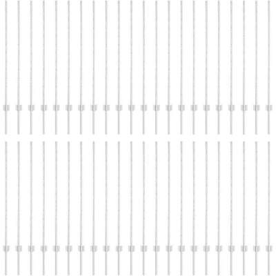 Image of vidaXL Fence Posts 88 pcs U Channel Silver 160 cm Steel