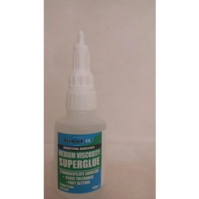 Image of 2 x 50g BOND IT Medium Viscosity Super Glue Adhesive Clear Cyanoacrylate