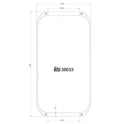 Image of 0004722525, 0004738008, 0005254025, 0006657150, 0008188526 Boot, air suspension FEBI BILSTEIN 38633 Rear Axle