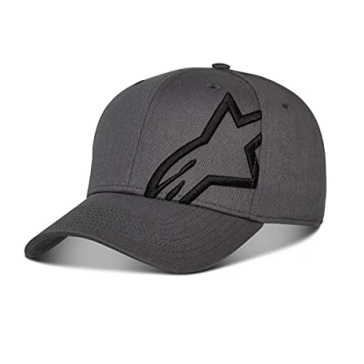 Image of Alpinestars Men&#039;s Corp Snap 2 Hat Baseball Cap Back Charcoal/Black