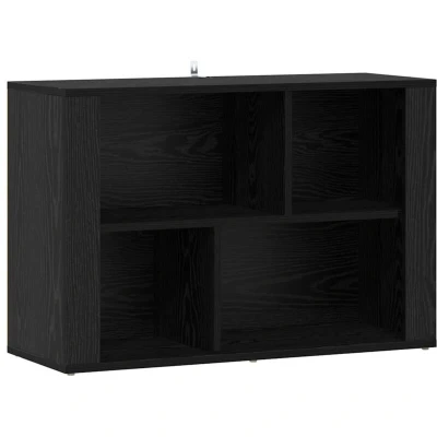 Image of vidaXL Sideboard Black Oak 80 x 30 53 cm Engineered Wood