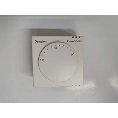 Image of Drayton 24028 RTS8 Combi Stat Room Thermostat, White