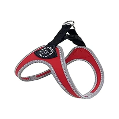 Image of Tre Ponti Fibbia Small Dog Harness, 1.5 cm, Red