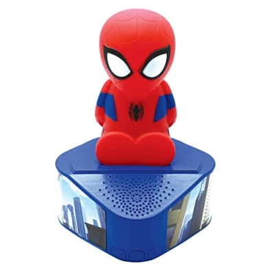 Image of Lexibook BTD80SP Spider Man Speaker, Luminous Figurine, 5.0 Bluetooth, USB Type C Port