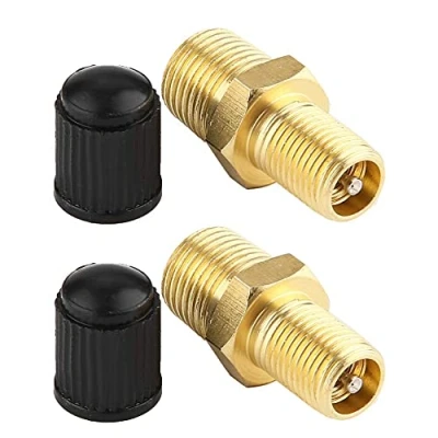 Image of KIMISS 2Pcs 1/8&quot; ABS + Brass Car NPT MPT Air Compressor Tank Fill Valve