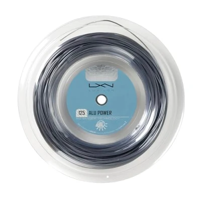 Image of Wilson Sporting Goods Luxilon ALU Power 125 Tennis String 100m Reel, Silver