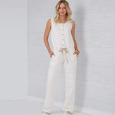Image of New Look Sewing Pattern N6661 Misses&#039; Relaxed Fit Jumpsuit with Drawstring Waist
