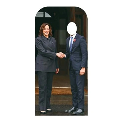 Image of SC4509 Kamala Harris Stand In Cardboard Cut Out Height 193cm