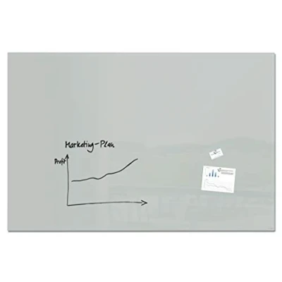 Image of SIGEL GL231 Premium Glass magnetic Board, glossy surface, 180 x 120 cm, easy mounting, Grey Artverum