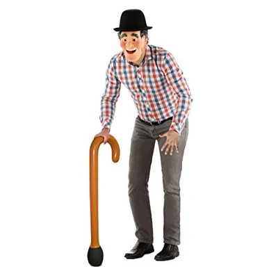 Image of Inflatable Walking Stick Brown, Perfect for Party Prop Accessory