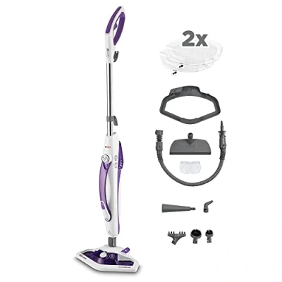 Image of Polti Vaporetto SV440_Double 2 in 1 Steam Mop with Handheld Cleaner, Vaporforce Brush, 11 Accessories