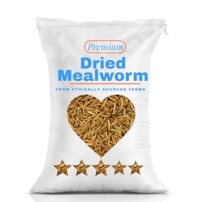 Image of UK GROW 10L Premium value Dried Mealworms 10 litres (10L) (10 Litres, HEAT SEALED BAG)