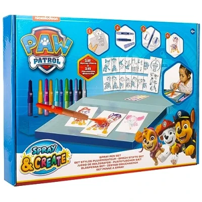 Image of PAW PATROL Spray Pen Set Colouring Pens for Kids with Pencils and Pages, 1 stück (1er Pack)