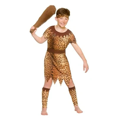 Image of Wicked Costumes Stone Age Cave Boy Fancy Dress Costume X Large (11 13 Years)
