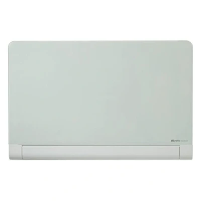 Image of Nobo Glass Magnetic Whiteboard with Concealed Pen Tray, 1900 x 1000 mm, InvisaMount Mounting System, Impression Pro, Brilliant White, 1905193