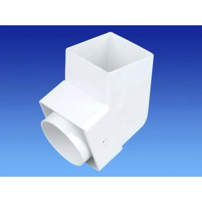 Image of Wavin OSMA Squareline 100mm White Guttering Range (Offset Bend Spigot)