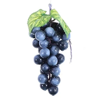 Image of Ruluti 1pc Artificial Grapes Fake Grape Vines Strings Grapes, Hanging Party Store Home Decor Indoor Outdoors
