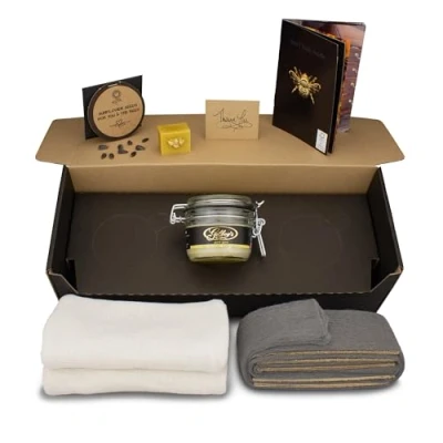 Image of Gilboys Premium Clear Beeswax Furniture Polishing Kit (&#039;pure gold&#039;)