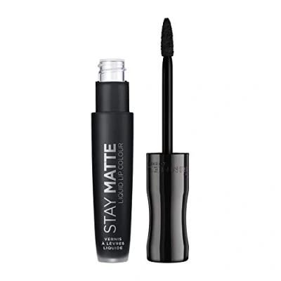 Image of Rimmel Stay Matte Liquid Lipstick, Pitch Black