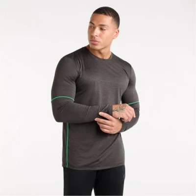 Image of Umbro Pro Training Ls Marl Poly Tee