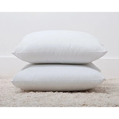 Image of Bedding Direct UK Superior Luxury Polycotton Bounce Back Fibre Cushion Pads 16&quot;x 16&quot; Made in Britain (2 Pack, 16&quot;)
