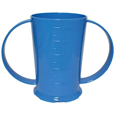 Image of NRS Healthcare Blue Graduated 2 Handled Beaker or Cup