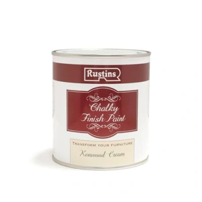 Image of RUSTINS Chalky Finish Paint Kenwood Cream 500ml