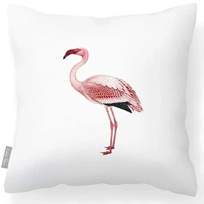 Image of Izabela Peters Outdoor Cushions Waterproof, 43 cm, Filled Cushion, Flamingo White, Garden Furniture Cushions, Seat Chair
