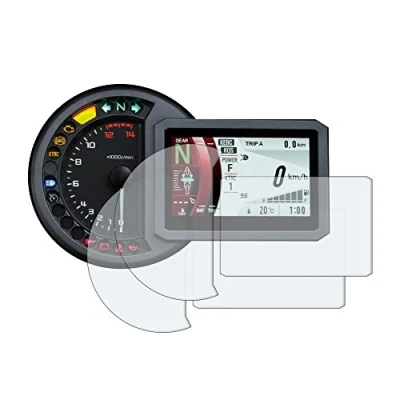 Image of Kawasaki H2 SX SE 2018+ Dashboard Screen Protectors: 2 x Anti Glare