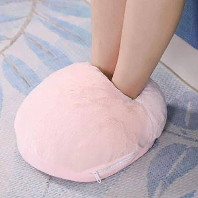 Image of Foot Warmer,USB Warmer Cushion Electric Heater for Winter Office Heating Slippers Shoes(Pink)