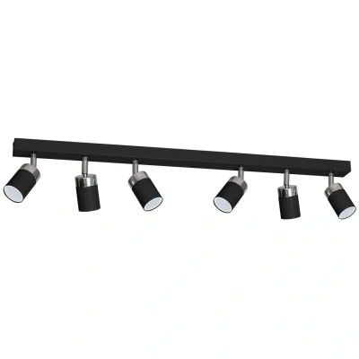 Image of Milagro Ceiling Spotlight Lamp Joker Black 6xGU10