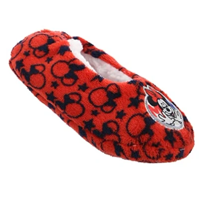 Image of Minnie Mouse Girls&#039; Slippers, red, 9/10 UK Child