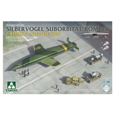 Image of TAKOM Silver Bird Suborbital Bomber 1:72 Aircraft Model Kit