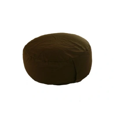 Image of Pouffe Foot Stool Bean Bag With Beans Chocolate