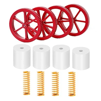 Image of Original Metal Hand Twist Leveling Nuts + Heatbed Silicone Column Mount Buffers Springs for Creality Ender 3 V2 / Pro, CR 10S Pro CR10 Mini, 5 Plus 3D Printer (Bed Nuts)