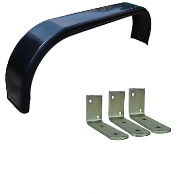 Image of AB Tools Single 10&quot; Twin Wheel Tandem Mudguard 58&quot; x 7&quot; Fender Wing &amp; 3 SMALL Brackets