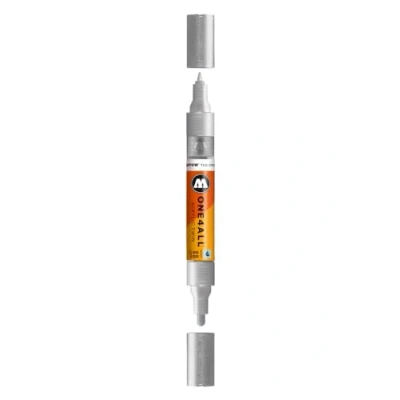 Image of Molotow One4All Acrylic Twin Marker 227 Metallic Silver