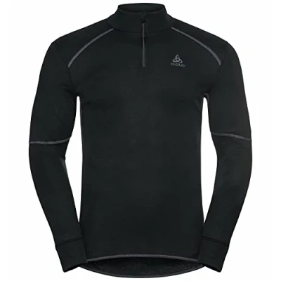 Image of Odlo Men Functional long sleeve shirt with zipper ACTIVE X WARM ECO, black, S