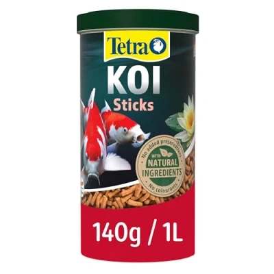 Image of Tetra koi Pond fish Food Sticks 140g biologically balanced for