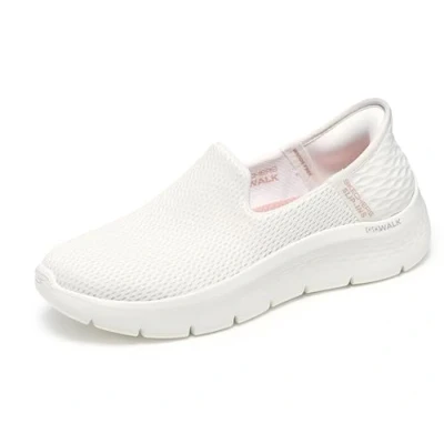 Image of Skechers Performance GO WALK FLEX SLIP IN Walking trainers, Women&#039;s, Size: 7.5, Off white textile/trim Textile