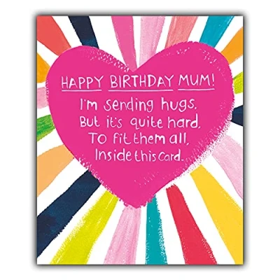 Image of Emotional Rescue Mum Birthday Card, Card For Mum, Nice Words Happy Hugs, Paper Salad,Multi,ZRWF9483
